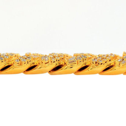 JDBR2691 - DIAMOND CUBAN LINK BRACELET - Johnny Dang & Co