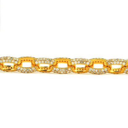 Custom DIAMOND CABLE LINK CHAIN with Diamond Barrel Lock - Johnny Dang & Co