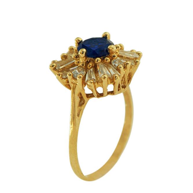 TVJ1915 - Gemstone Gold Ring - Johnny Dang & Co