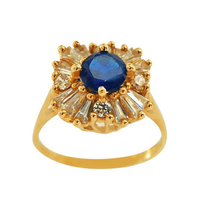 TVJ1915 - Gemstone Gold Ring - Johnny Dang & Co