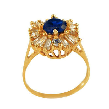 TVJ1915 - Gemstone Gold Ring - Johnny Dang & Co