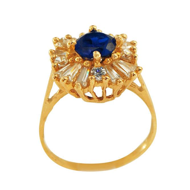 TVJ1915 - Gemstone Gold Ring - Johnny Dang & Co