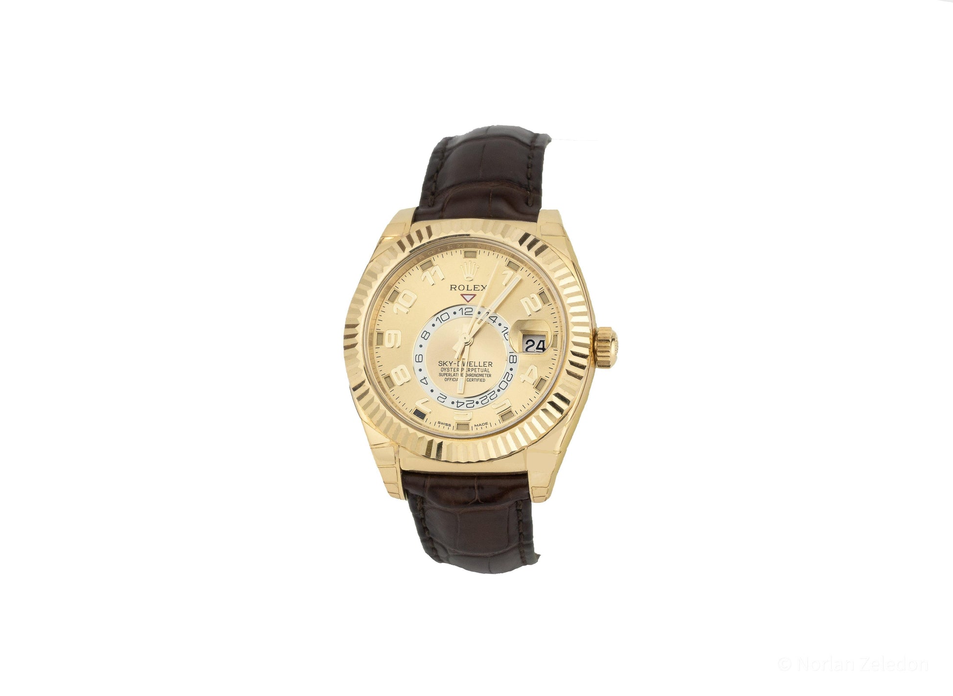 Rolex Sky-Dweller Gold Oyster Perpetual Case 42mm - Johnny Dang & Co
