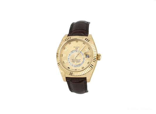 Rolex Sky-Dweller Gold Oyster Perpetual Case 42mm - Johnny Dang & Co